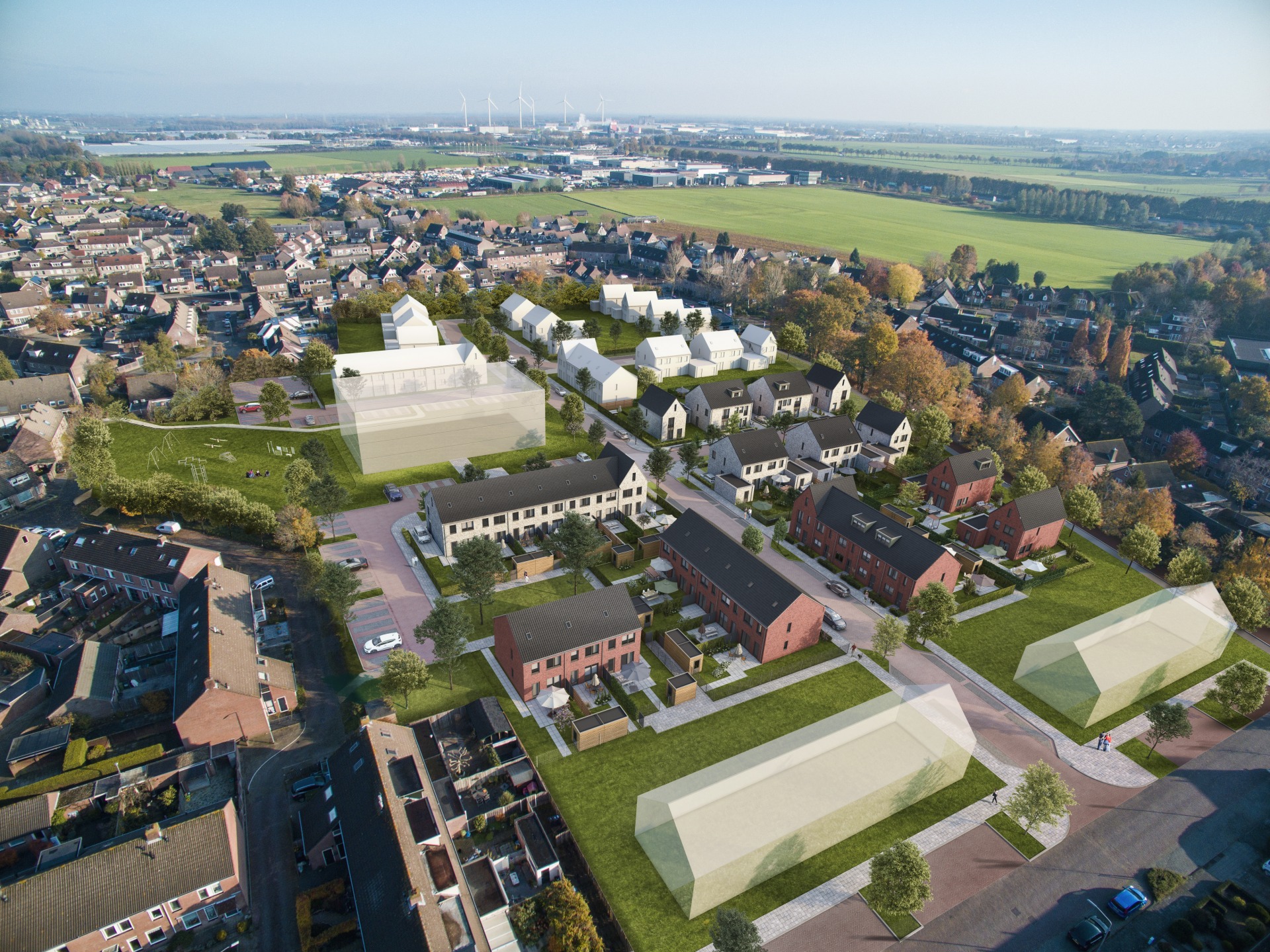 Start van verkoop Het Venster van Made vogelvlucht