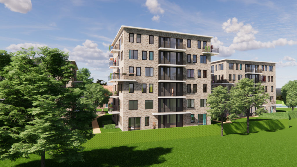 Artist impression 67 appartementen Jagerskade Utrecht