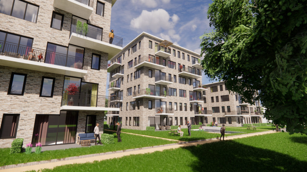 Artist impression 67 appartementen Jagerskade Utrecht