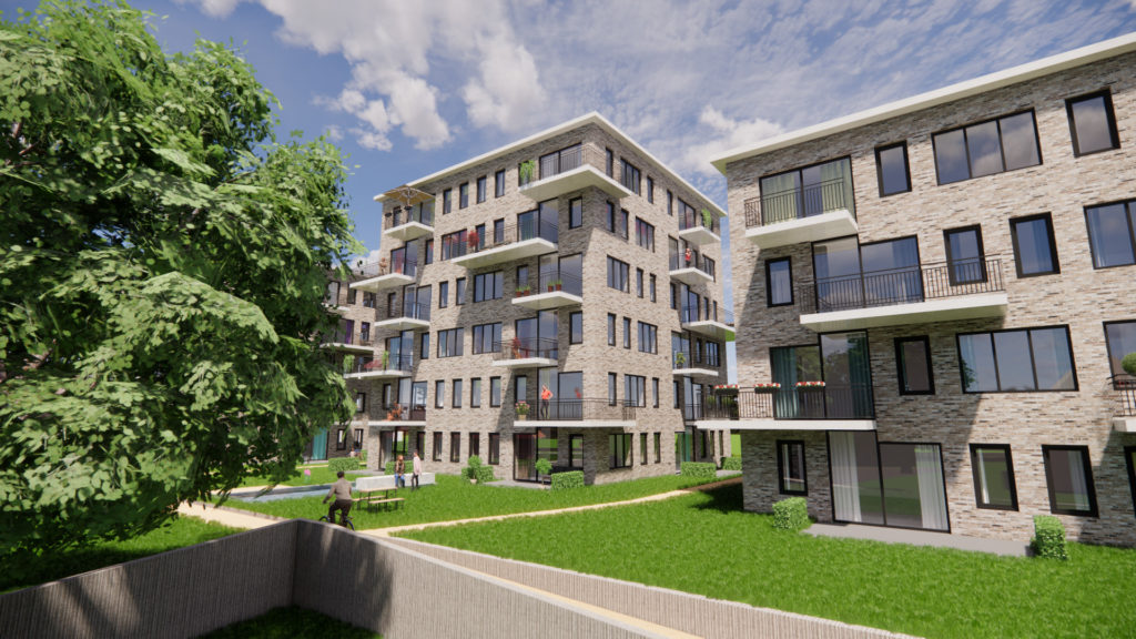 Artist impression 67 appartementen Jagerskade Utrecht